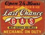 Plaque USA Last Chance Gas