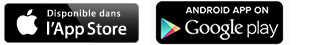 Disponible sur l'App Store et Google Play